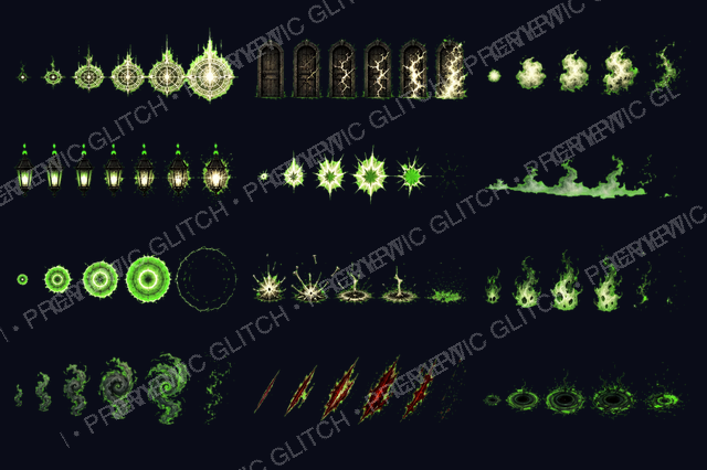 Basement Ritual Horror FX Sprite Sheets Vol. 1 — 2D game assets