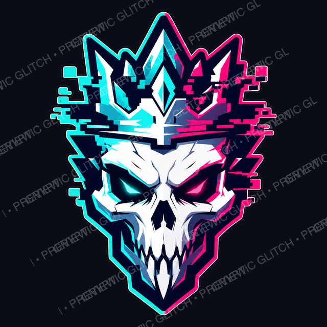 Boss Skull Emblem — 4-inch vinyl sticker preview art