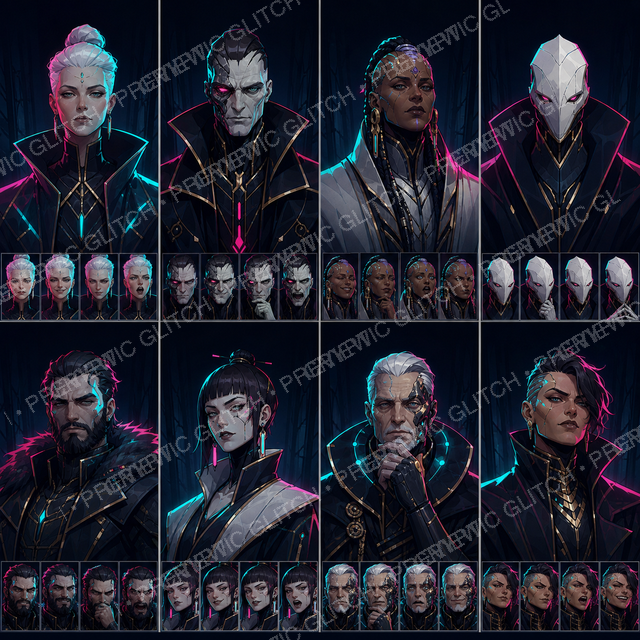 Council Chamber Portraits & Diplomacy Emotes Vol. 1 — council leader bust portraits and reaction emotes
