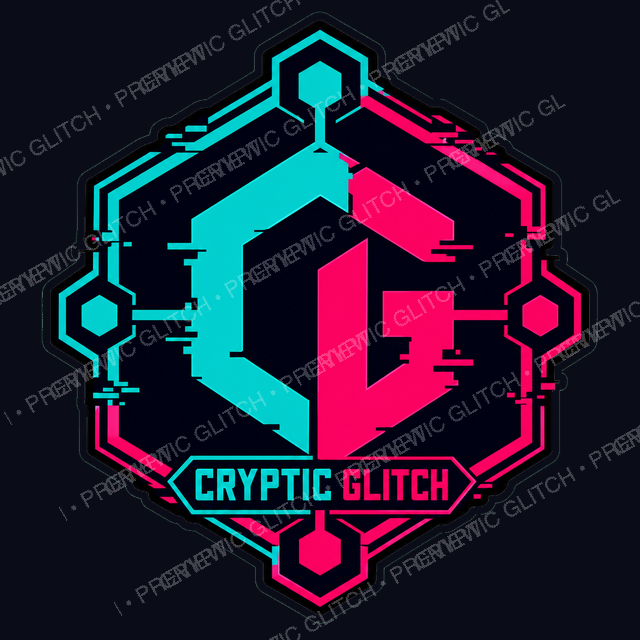 Cryptic Glitch Hex Command Support Sticker - Strategy 4X Merch — Vinyl Sticker — 2D game assets